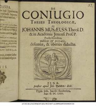 De Coniugio Theses Theologicae