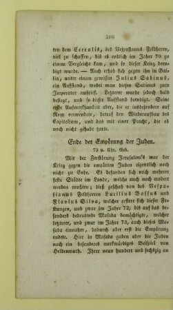 Ende der Empörung der Juden