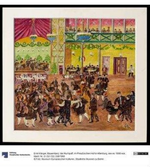 Bauerntanz: der Rumpuff, im Preußischen Hof in Altenburg, wie es 1898 war.