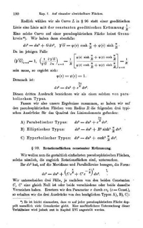 § 99. Roationsflächen constanter Krümmung.