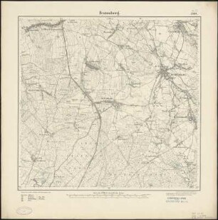 Meßtischblatt 2708 : Festenberg, 1887 : Festenberg. - Aufn. 1885. - 1:25000. - [Berlin]: Reichsamt für Landesaufnahme, 1887. - 1 Kt.