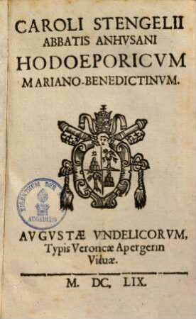 Hodoeporicum Mariano-Benedictinum