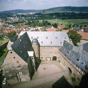 Schloss Steinau; Brüder-Grimm-Gedänkstätte — Westflügel: Saalbau; Fürstenbau