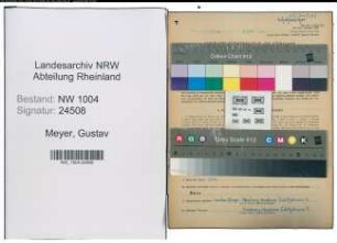 Entnazifizierung Gustav Meyer , geb. 20.07.1886 (Schuhmacher)