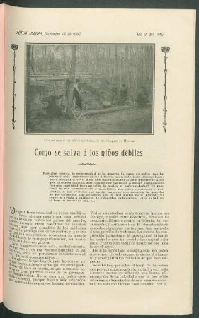 Como se salva á los niños débiles