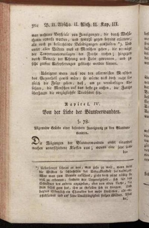 Kapitel IV. Von der Liebe der Blutsverwandten.