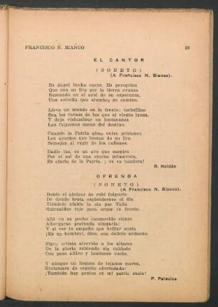 Ofrenda : (Soneto). - (A Francisco N. Bianco)