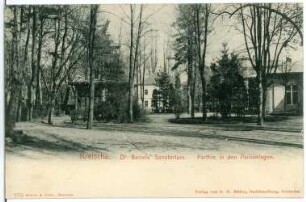 Kreischa. Dr. Bartels Sanatorium Parkanlagen