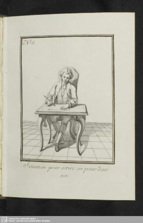 No. 5. Situation pour écrire ou pour dessiner