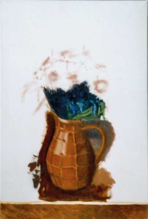Strauß in karierter Vase (unvollendet)