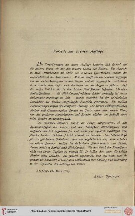 Vorrede zur zweiten Auflage
