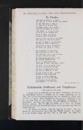 Volkstümliche Heilkräuter und Nutzpflanzen
