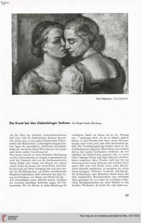 52: Die Kunst bei den Siebenbürger Sachsen