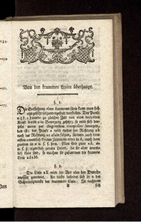 Von den krummen Linien überhaupt.