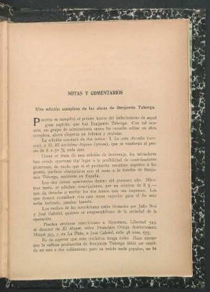 Una edición completa de las obras de Benjamín Taborga