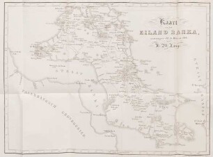 Kaart van het eiland Banka, zamengesteld in 1845 3n 1846