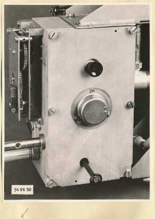 Spektrometer 3-12cm, Oszillator geschlossen, Foto 1954