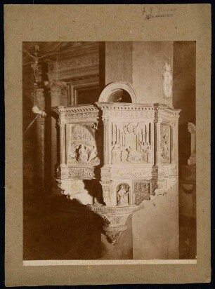 Santa Croce, Florenz: Kanzel von Benedetto Maiano