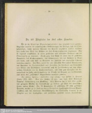 II. Die 185 Mitglieder der fünf ersten Synoden