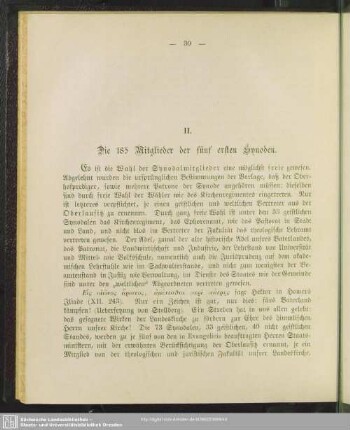 II. Die 185 Mitglieder der fünf ersten Synoden