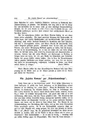 Ein "sozialer Roman" zur "Lehrerinnenfrage" : (Schluß)