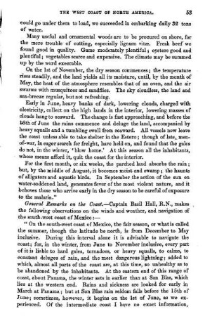 General Remarks on the Coast,
