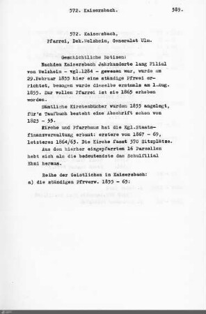 Kirchengemeinden K