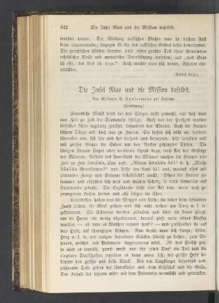Die Insel Nias und die Mission daselbst