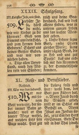 XXXIX. Schulgesang.
