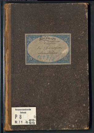 Zivilstandsregister der Juden der Gerichtskommission Dülmen mit Haltern (G 1847-1848) (Gemeinde: Dülmen, Kreis Coesfeld)