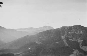 Gebirgspanorama : Blick über die Gebirge des Lahner Kogel, Lahner Eck, Seebühl, Risserkogel und Blankenstein
