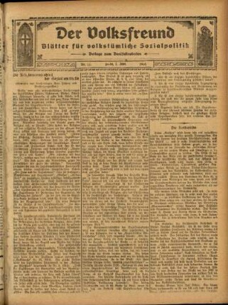 Ausgabe vom Sonntag, den 07. Juni 1914.