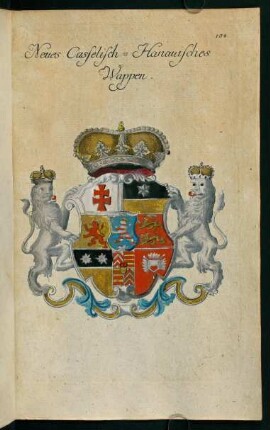 104, Wappen der Landgrafen von Cassel-Hanau