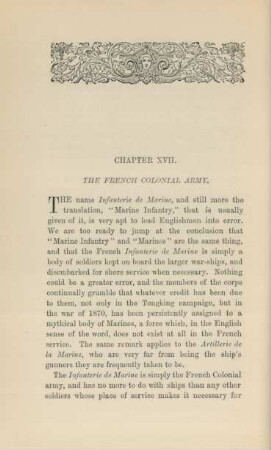 Chapter XVII. The French Colonial Army