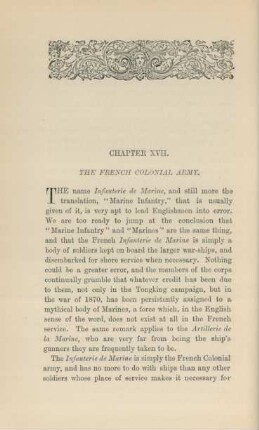 Chapter XVII. The French Colonial Army