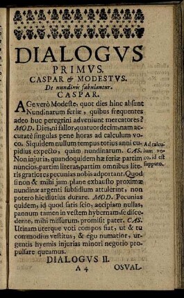 Dialogus Primus. - Dialogus XXXVII.