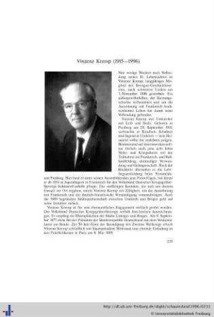 Vinzenz Kremp (1915-1996; Nachruf).