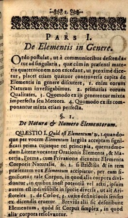 Qvinqvaginta Philosophicae Qvestiones De Qvatuor Elementis