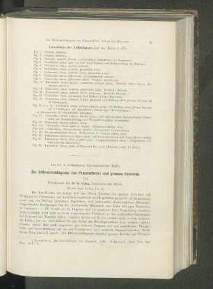 Zur Differentialdiagnose von Pneumothorax und grossen Kavernen.