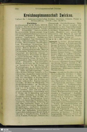 Kreishauptmannschaft Zwickau