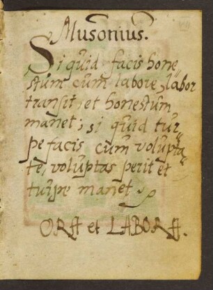 Motto (Nachtrag, um 1500)