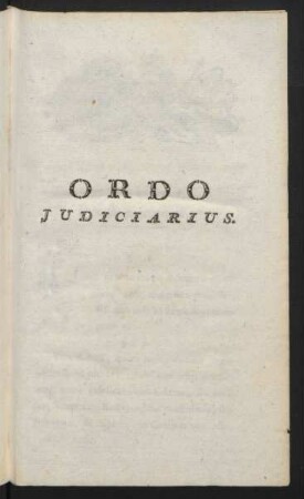 Ordo Iudiciarius
