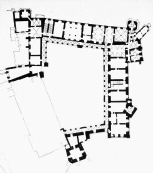Krakau / Kraków (Polen), Wawel-Schloss auf dem Wawel, Grundriss