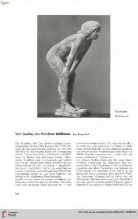 53: Toni Stadler, ein Münchner Bildhauer
