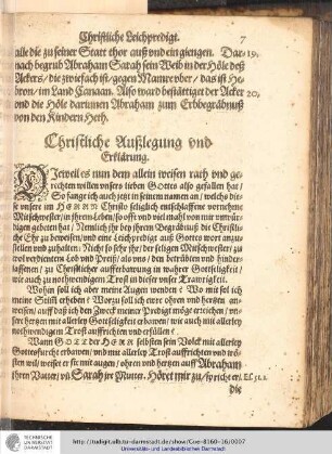 Christliche Auszlegung und Erklärung