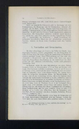 5. Vaccination und Revaccination.