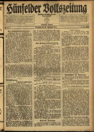 Ausgabe vom Samstag, den 20. Dezember 1919.