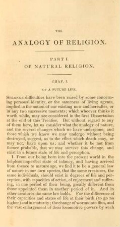 The Analogy Of Religion, Natural And Revealed, To The Constitution And Course Of Nature