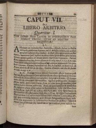 Caput VII. De Libero Arbitrio.