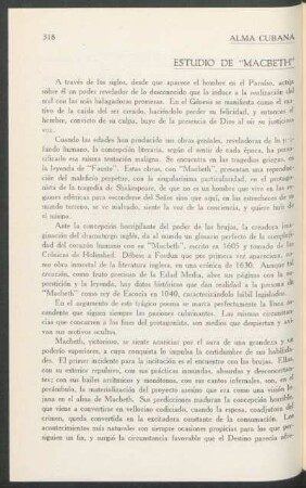 Estudio de "Macbeth"